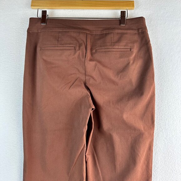 Chicos Pants Womens Size 6 Regular Brown Trousers Chic Office Travel Interview - Picture 11 of 13
